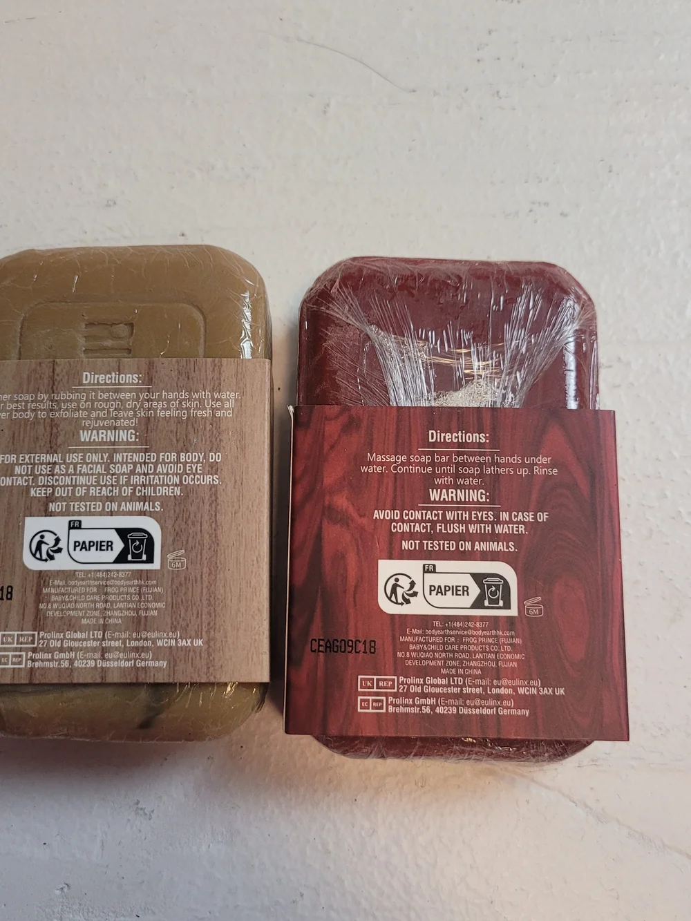 Dusk Pastoral & Burning Night Soap Duo - Olive Green & Deep Red
